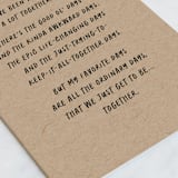 "All the days" - Single Greeting Cards in Kraft by Jessica Corliss - Close-Up