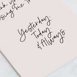 "Chosen" - Single Greeting Cards in Latte by Kamala Nahas - Close-Up