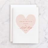"Big Hearted" - Single Greeting Cards in Peony by Everett Paper Goods - Front