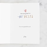 "thankful for everything" - Single Greeting Cards in Navy by Kristen Smith - Customizable Interior Example