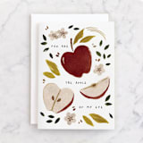 "Apple" - Single Greeting Cards in Apple by Vivian Yiwing - Front