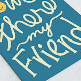 "Howdy" - Single Greeting Cards in Turquoise by Vivian Yiwing - Close-Up