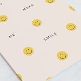 "You make me smile" - Single Greeting Cards in Honey by Ellen Schlegelmilch - Close-Up