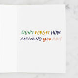 "Do Hard Things" - Single Greeting Cards in Outer Space by Ashlee Townsend - Interior