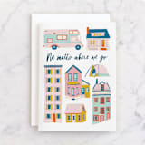 "You Are Home" - Single Greeting Cards in Cloud by Alicia Schultz - Front