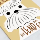 "lend an ear" - Single Greeting Cards in Sunshine by Vivian Yiwing - Close-Up