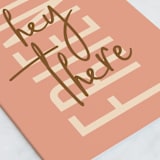 "Hey There" - Single Greeting Cards in Candy by Shari Margolin - Close-Up