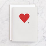 "I mean it." - Single Greeting Cards in Snow by Sumak Studio - Front