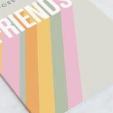 "Forever Friends" - Single Greeting Cards in Rainbow by Dominique Vari - Close-Up
