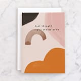 "Thought you should know" - Single Greeting Cards in Cream by Creo Study - Front