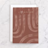 "Little Reminder" - Single Greeting Cards in Rust by Creo Study - Front