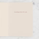 "Little Reminder" - Single Greeting Cards in Rust by Creo Study - Interior