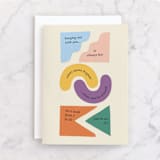"Complimentary colors" - Single Greeting Cards in Daisy by Leia Matt - Front