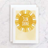 "Sunshine" - Single Greeting Cards in Sun by Jen Banks - Front