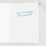 "Perfect Fit" - Single Greeting Cards in Azure by Lea Delaveris - Interior