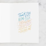 "You Inspire Me" - Single Greeting Cards in Midnight by Alethea and Ruth - Interior