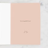 "Good Things are Coming" - Single Greeting Cards in Salmon by Emanuela Carratoni - Customizable Interior Example