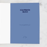 "Take The Leap" - Single Greeting Cards in Carnation by DorothyDear Creations - Customizable Interior Example