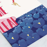 "Take The Leap" - Single Greeting Cards in Carnation by DorothyDear Creations - Close-Up