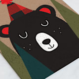 "Bear Hugs" - Single Greeting Cards in Forest by Susan Brown - Close-Up