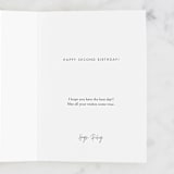 "Wild day!" - Single Greeting Cards in Mint by Megan Cash - Customizable Interior Example