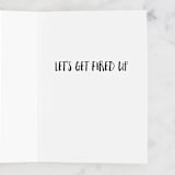 "Sound the Alarm Firetruck" - Single Greeting Cards in Fire by Alethea and Ruth - Interior