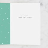 "party bear" - Single Greeting Cards in Navy by Karidy Walker - Interior