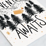 "Adventure" - Single Greeting Cards in Ink by Elly - Close-Up