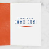 "Baseball Birthday" - Single Greeting Cards in Sky by Robert and Stella - Interior