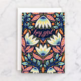 "Hey girl" - Single Greeting Cards in Colorful by Noonday Design - Front