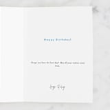 "Dream On" - Single Greeting Cards in Rainbow by Marabou Design - Customizable Interior Example