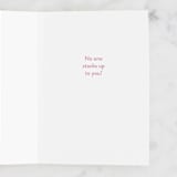 "You Stack Up" - Single Greeting Cards in Sienna by Ana Peake - Interior