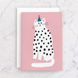 "Purrrfect Birthday" - Single Greeting Cards in Bubblegum by Lena Erysheva - Front