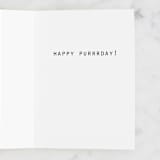 "Purrrfect Birthday" - Single Greeting Cards in Bubblegum by Lena Erysheva - Interior