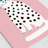 "Purrrfect Birthday" - Single Greeting Cards in Bubblegum by Lena Erysheva - Close-Up