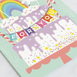 "Magic cake" - Single Greeting Cards in Sky by Helen Halik - Close-Up
