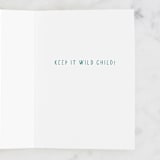 "Wild Birthday" - Single Greeting Cards in Honey by Juliana Zimmermann - Interior