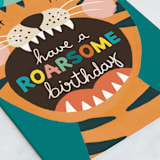 "Wild Birthday" - Single Greeting Cards in Honey by Juliana Zimmermann - Close-Up