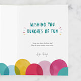 "Bunches of Fun" - Single Greeting Cards in Colorful by Hooray Creative - Customizable Interior Example