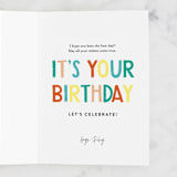 "Hip HIPPO Hooray!" - Single Greeting Cards in Mint by Itsy Belle Studio - Customizable Interior Example
