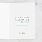 "Look who is 3" - Single Greeting Cards in Sky by Teju Reval - Customizable Interior Example