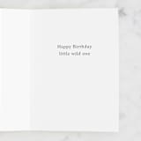 "One Mountain" - Single Greeting Cards in Mint by JeAnna Casper - Interior