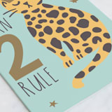 "Born 2 Rule" - Single Greeting Cards in Sky by Teju Reval - Close-Up