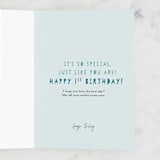 "First Ever Birthday" - Single Greeting Cards in Sky by Teju Reval - Customizable Interior Example