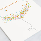 "Confetti Balloon" - Single Greeting Cards in Colorful by Faith Dorn - Close-Up