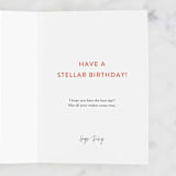 "The Whole Universe" - Single Greeting Cards in Fire by Robert and Stella - Customizable Interior Example