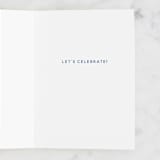 "Yay Celebrate" - Single Greeting Cards in Rainbow by Janet Hirata Stall - Interior