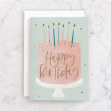 "Confetti Cake" - Single Greeting Cards in Mint by Faith Dorn - Front