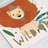 "Happy Birthday Wild One" - Single Greeting Cards in Lion by Cindy Chu - Close-Up