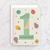 "Mod One" - Single Greeting Cards in Champagne by Oma N. Ramkhelawan - Front